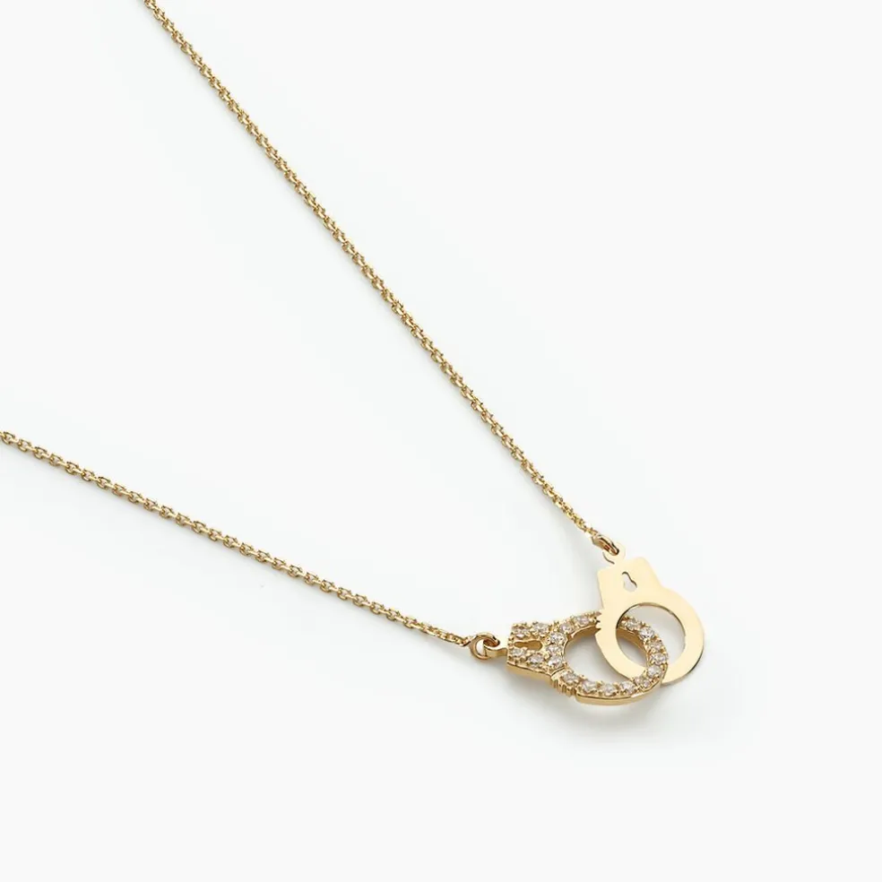 Collier Foma Or Jaune Oxyde De Zirconium