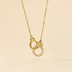 Collier Foma Or Jaune Oxyde De Zirconium