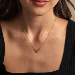 Collier Foma Or Jaune Oxyde De Zirconium