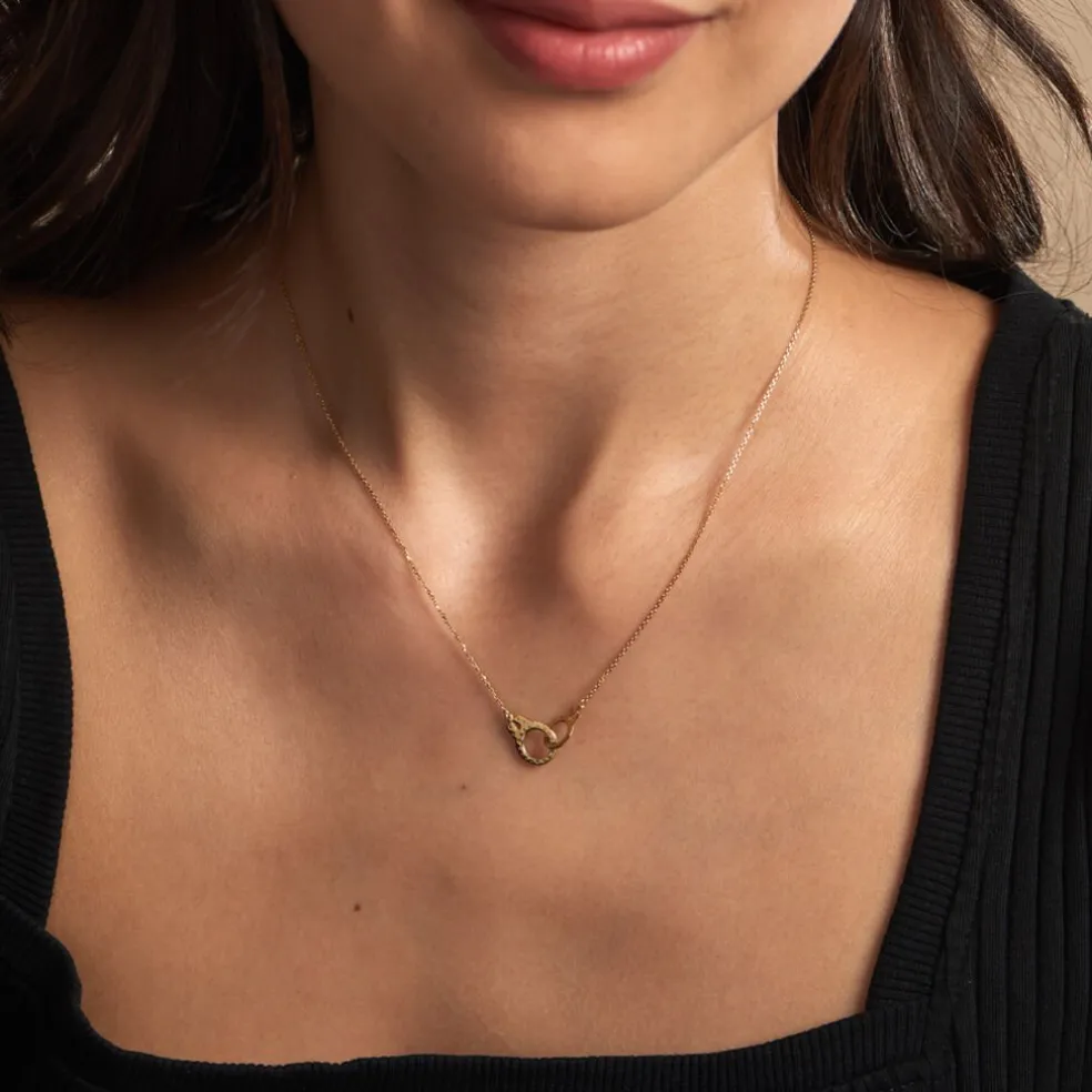 Collier Foma Or Jaune Oxyde De Zirconium