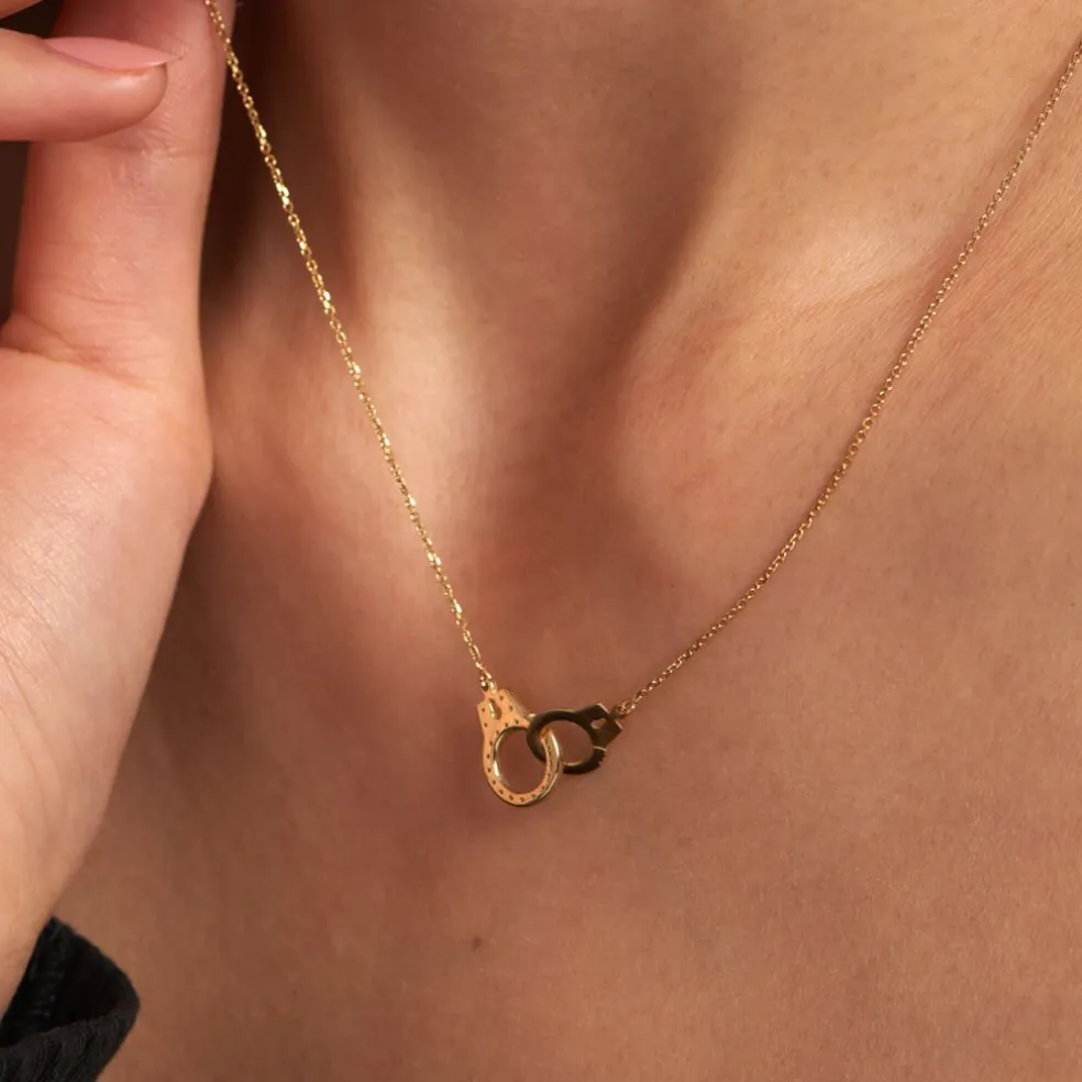 Collier Foma Or Jaune Oxyde De Zirconium