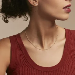 Collier Frans Plaqué Or