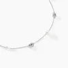 Collier Gaetane Argent Blanc Perle De Culture Oxyde De Zirconium