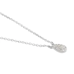 Collier Gally Or Blanc Diamant