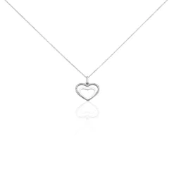 Collier Gasparde Argent Blanc Oxyde De Zirconium