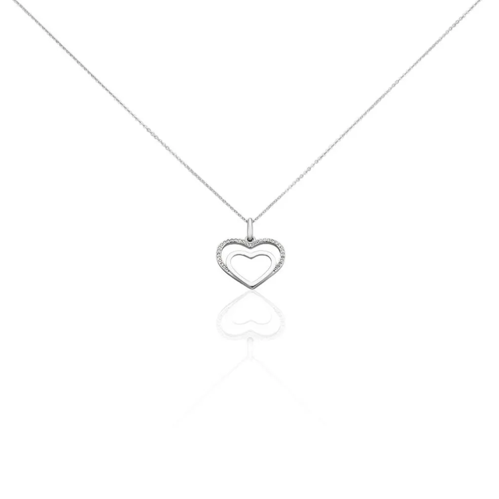 Collier Gasparde Argent Blanc Oxyde De Zirconium