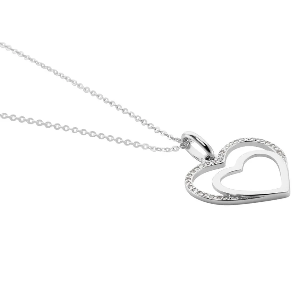 Collier Gasparde Argent Blanc Oxyde De Zirconium