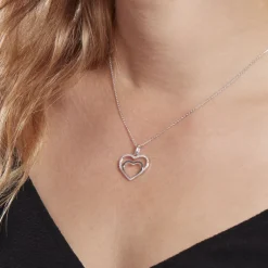 Collier Gasparde Argent Blanc Oxyde De Zirconium