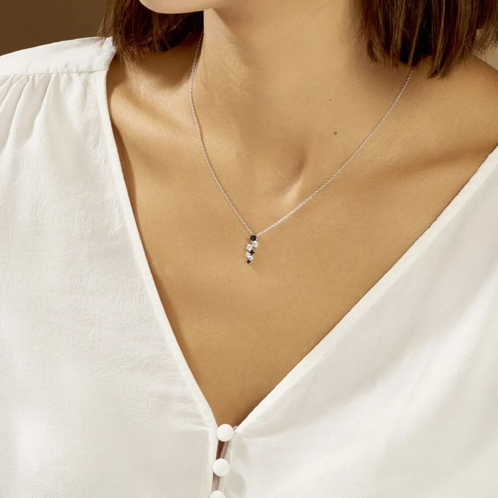 Collier Gaya Argent Blanc Oxyde De Zirconium