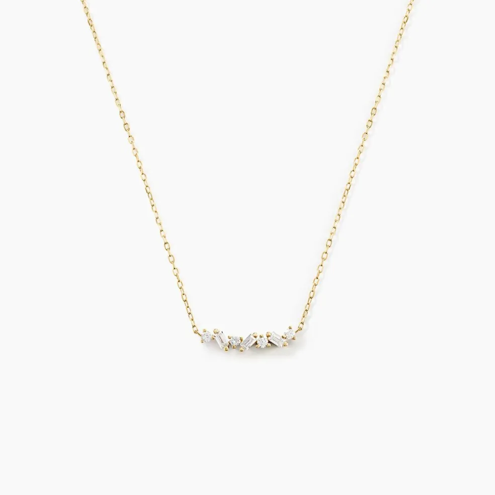 Collier Gemariah Or Jaune Diamant Synthétique