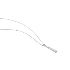 Collier Georas Or Blanc Oxyde