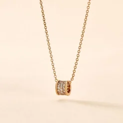 Collier Gia Plaqué Or Jaune Oxyde De Zirconium