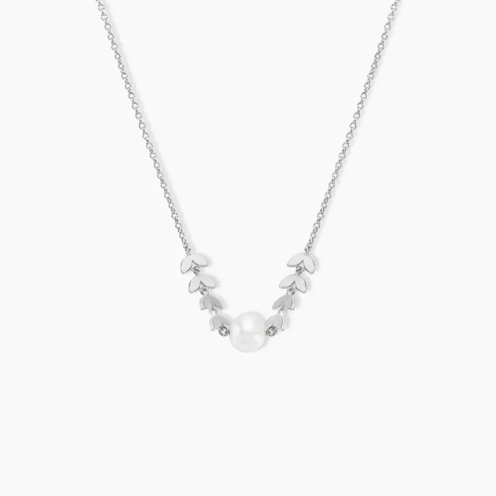 Collier Giacobbe Argent Blanc Perle De Culture