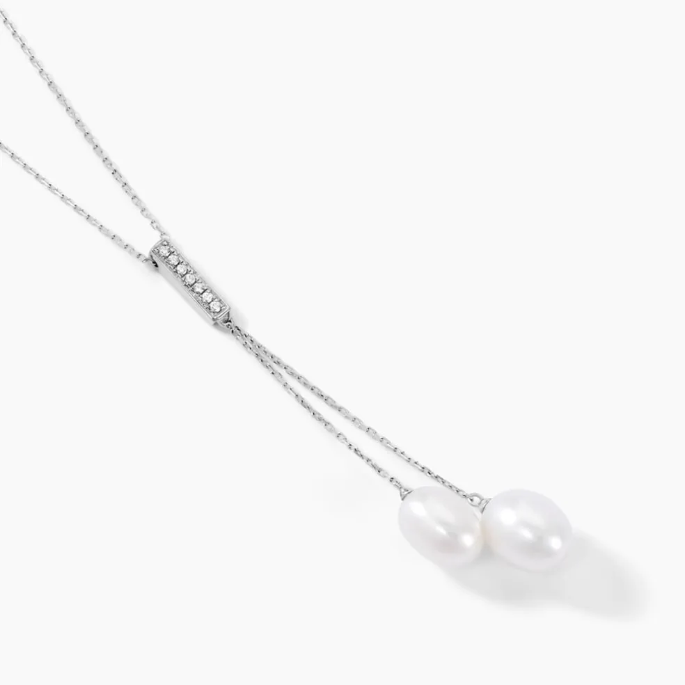 Collier Giacomo Or Blanc Perle De Culture