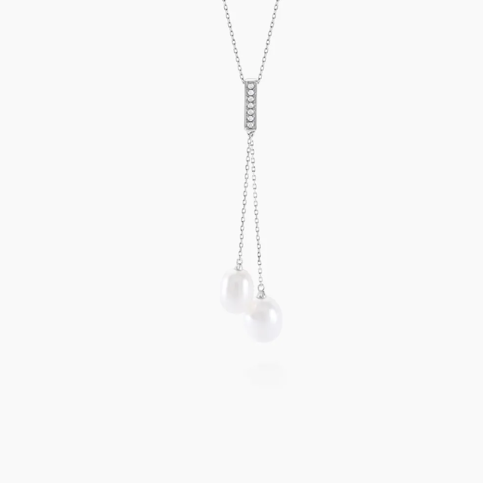 Collier Giacomo Or Blanc Perle De Culture