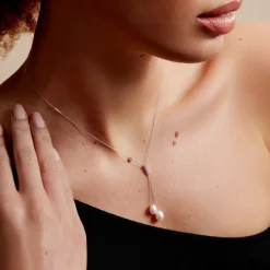 Collier Giacomo Or Blanc Perle De Culture