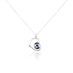 Collier Gian Or Blanc Perle De Tahiti Diamant