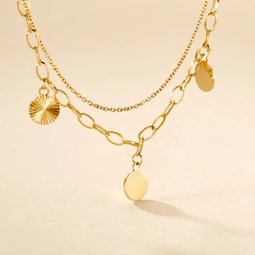 Collier Gili Acier Jaune