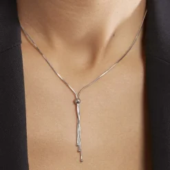 Collier Giorgia Argent Blanc