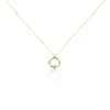 Collier Gisa Jaune Diamant Blanc