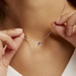 Collier Giulya Argent Blanc Oxyde De Zirconium