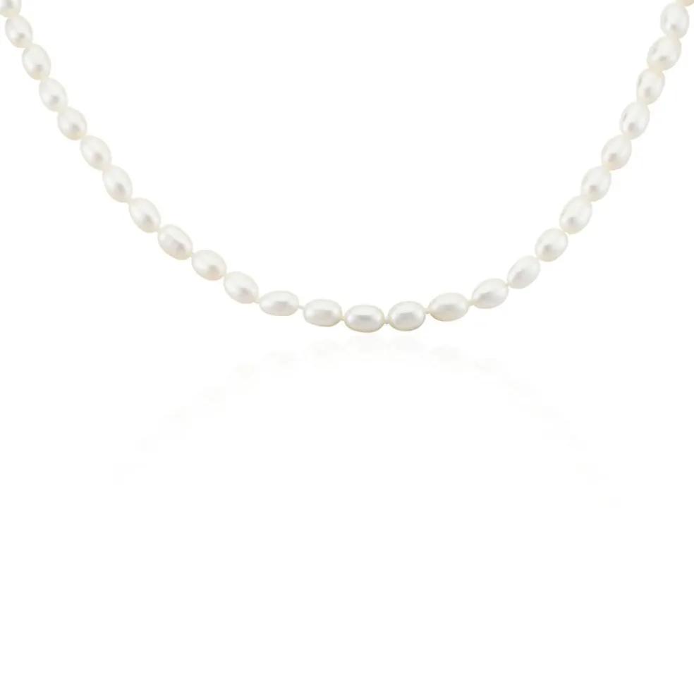 Collier Giustina Or Jaune Perle De Culture