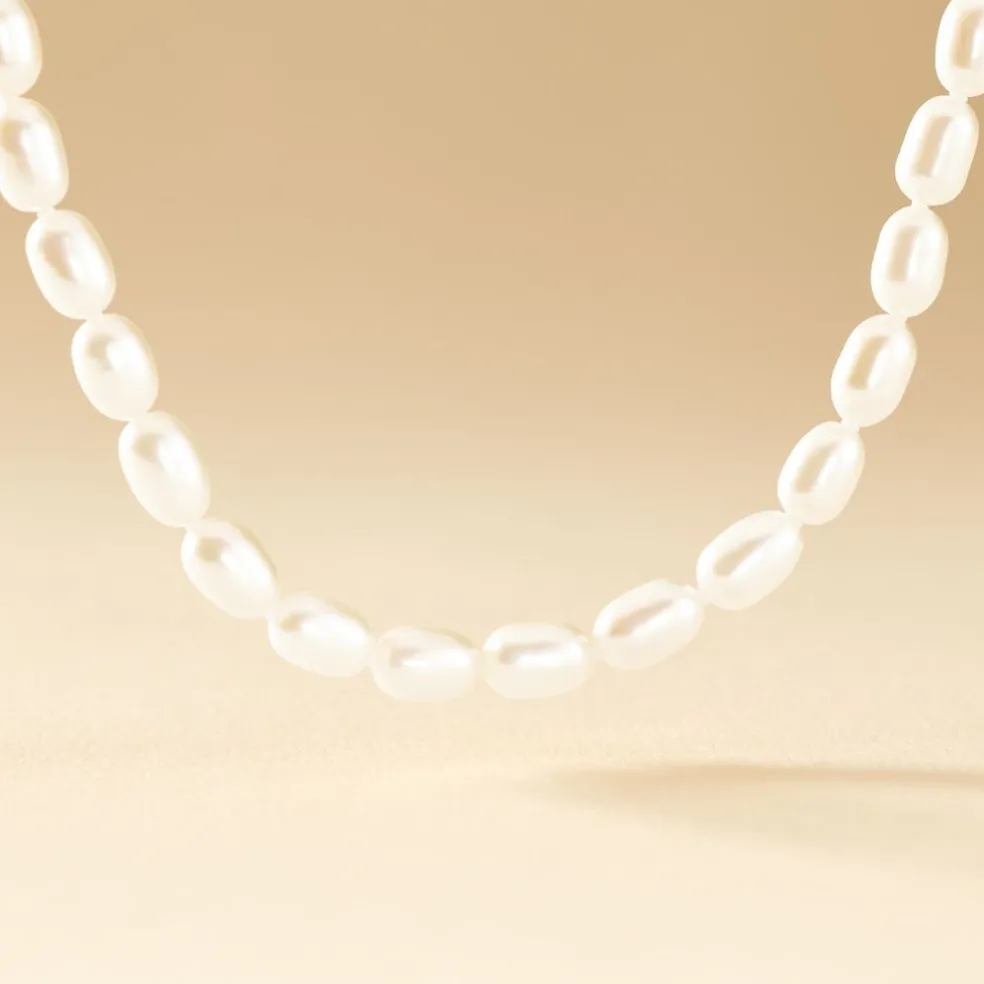 Collier Giustina Or Jaune Perle De Culture