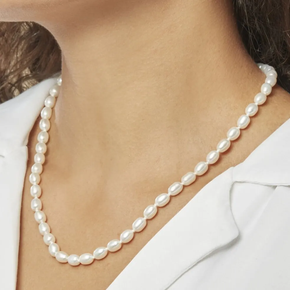 Collier Giustina Or Jaune Perle De Culture