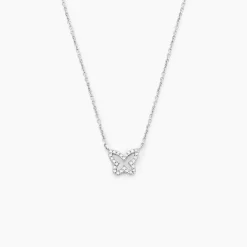 Collier Gladys Argent Blanc Oxyde De Zirconium