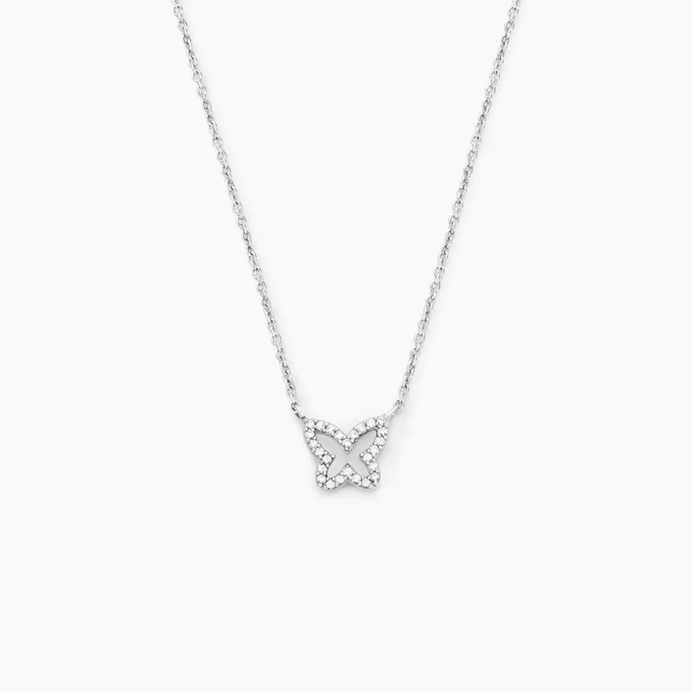 Collier Gladys Argent Blanc Oxyde De Zirconium