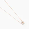 Collier Gladysse Or Rose Oxyde De Zirconium