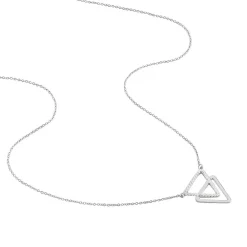 Collier Glorya Argent Blanc Oxyde De Zirconium