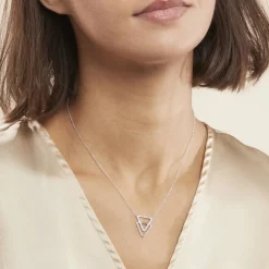 Collier Glorya Argent Blanc Oxyde De Zirconium