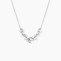 Collier Glow Up Argent Blanc Oxyde De Zirconium