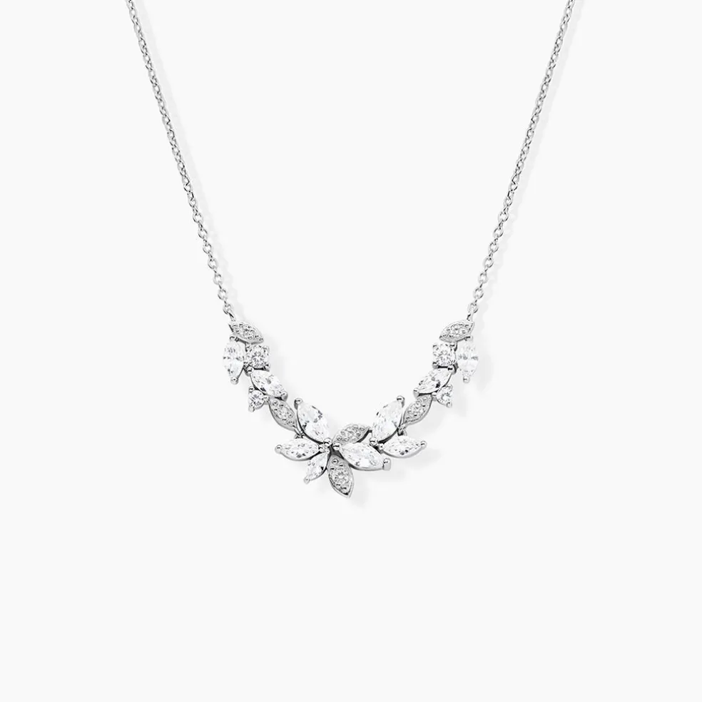 Collier Glow Up Argent Blanc Oxyde De Zirconium