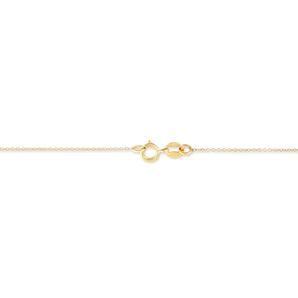 Collier Goutte Or Jaune Oxyde De Zirconium