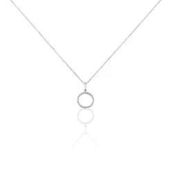 Collier Grâces Argent Blanc Oxyde De Zirconium
