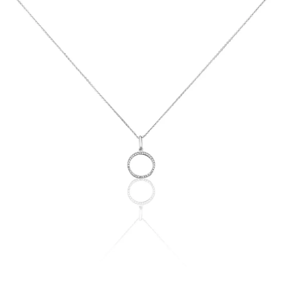 Collier Grâces Argent Blanc Oxyde De Zirconium
