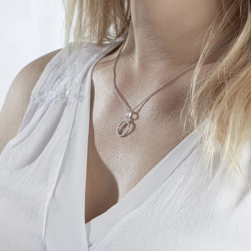 Collier Grâces Argent Blanc Oxyde De Zirconium