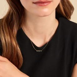 Collier Green Peas Or Jaune Emeraude