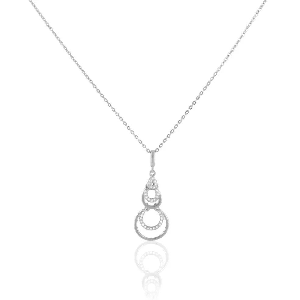 Collier Greta Argent Blanc