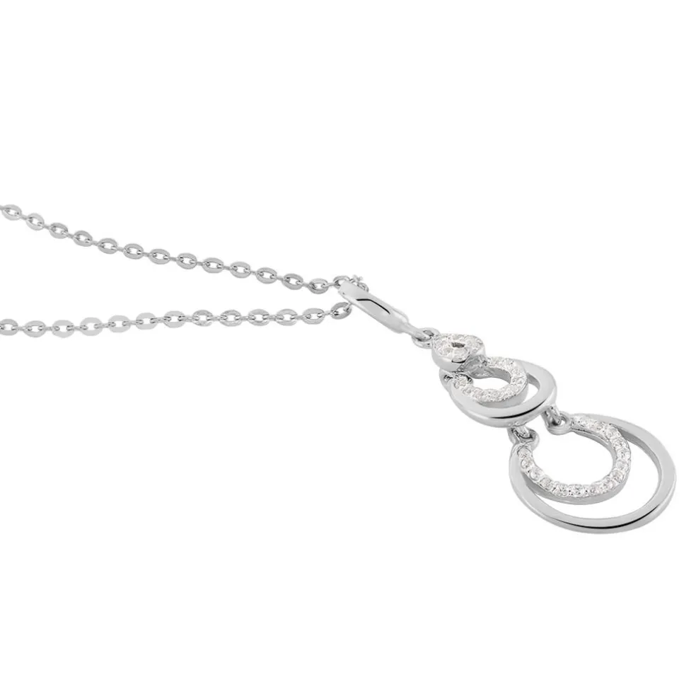Collier Greta Argent Blanc