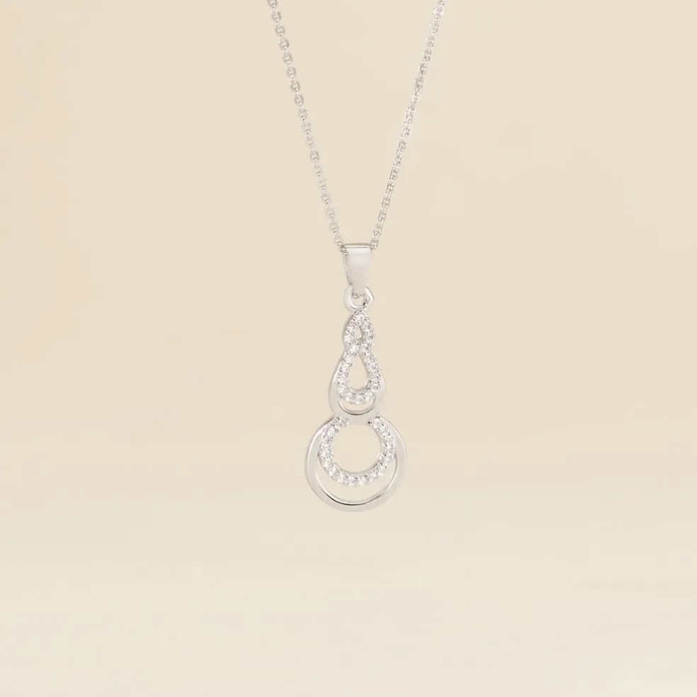 Collier Greta Argent Blanc