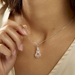 Collier Greta Argent Blanc