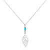 Collier Grethel Argent Blanc Turquoise