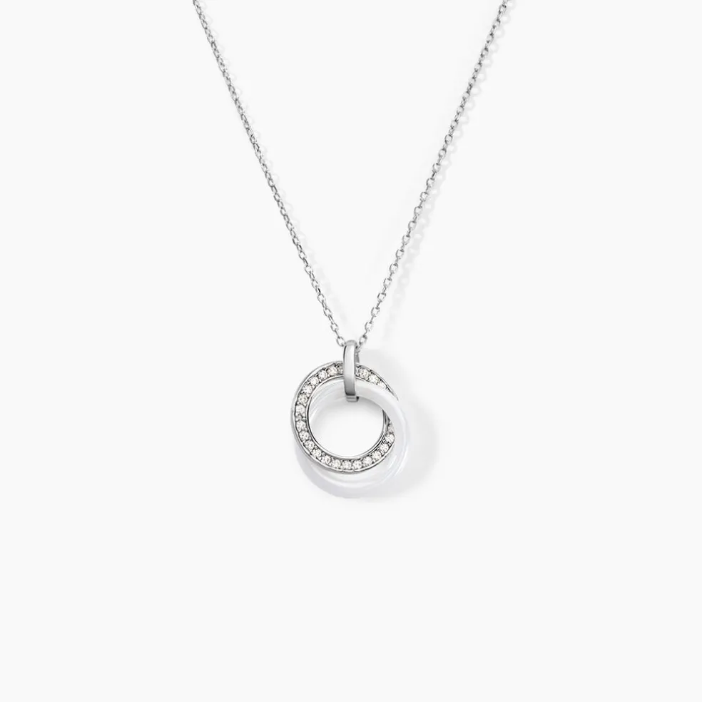 Collier Grizzel Argent Blanc Oxyde De Zirconium