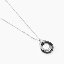 Collier Grizzel Argent Blanc Oxyde De Zirconium