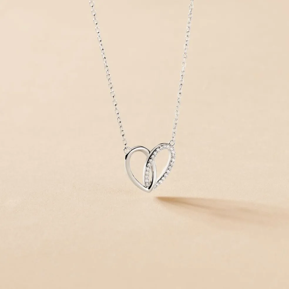 Collier Guilia Argent Blanc Oxyde De Zirconium