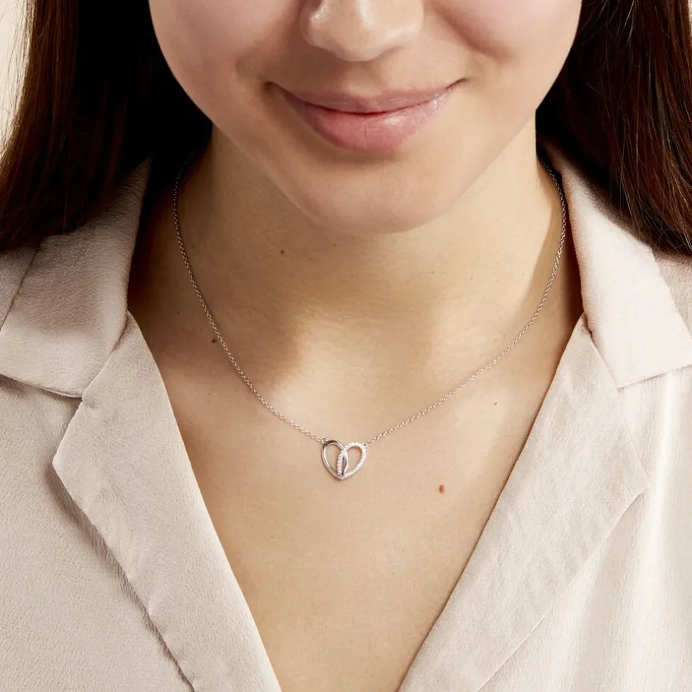 Collier Guilia Argent Blanc Oxyde De Zirconium