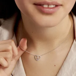 Collier Guilia Argent Blanc Oxyde De Zirconium